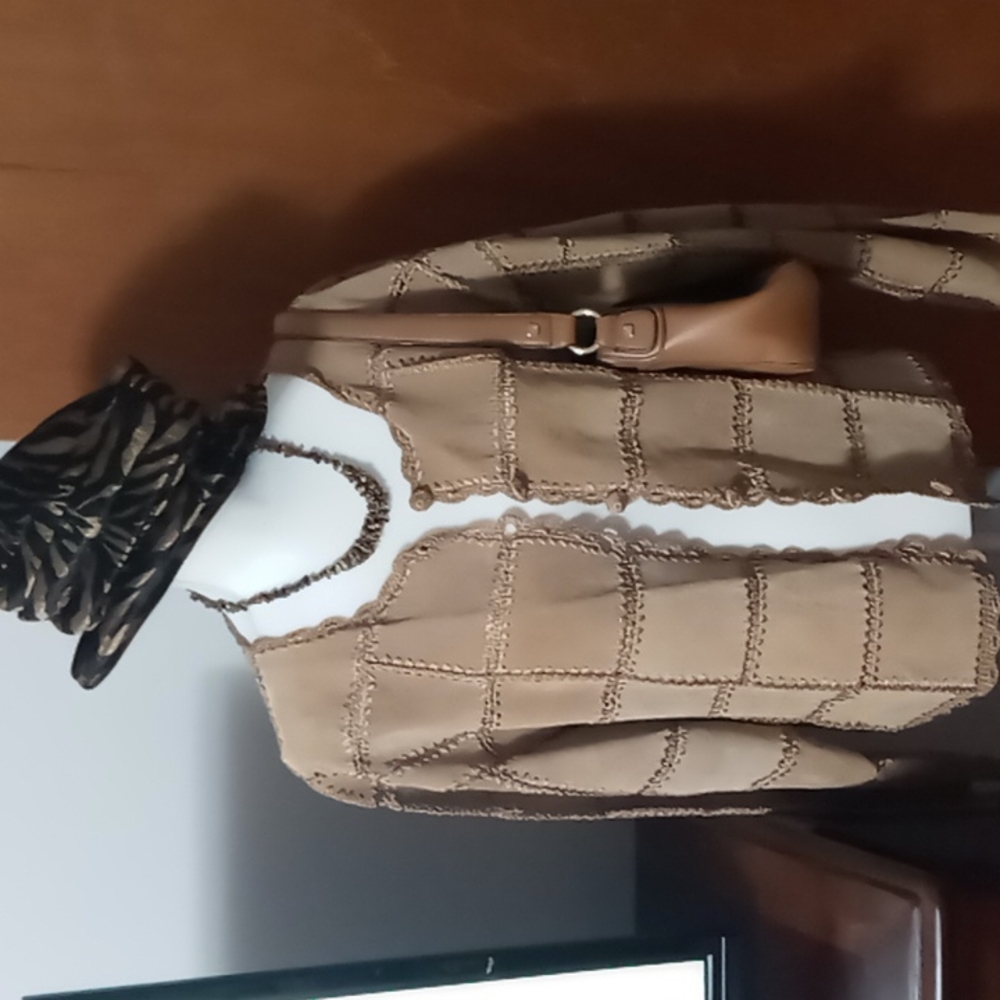 S.M.H. Cropped Leather & Crochet Jacket